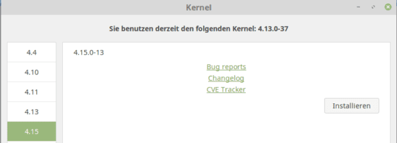 Linux-Kernel 4.15 unter Linux Mint 18 installieren