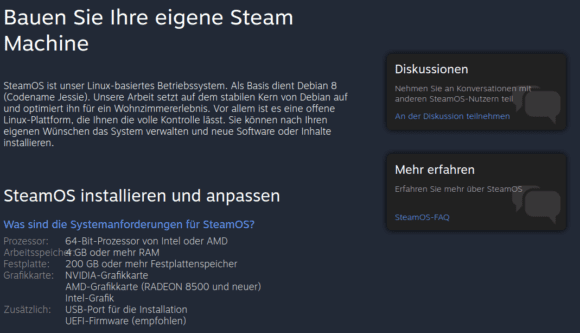 SteamOS und Steam Machines werden auch weiterhin unterstützt