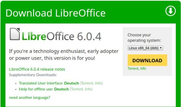 LibreOffice 6.0.4 ist verfügbar