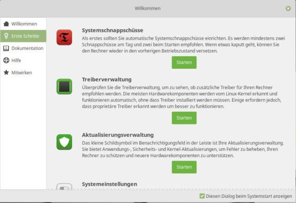 Erste Schritte mit Linux Mint 19