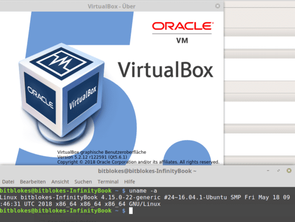 VirtualBox 5.2 unter Linux Mint 18.3 mit Kernel 4.15