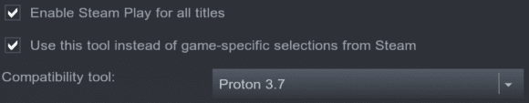 Du musst bei Proton nicht die eingebaute Version nutzen (Quelle: steamcommunity.com)