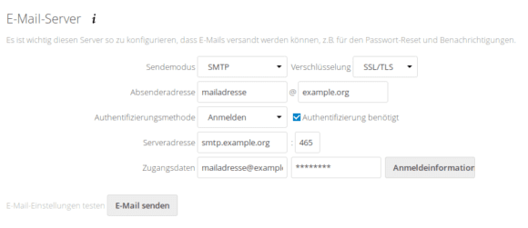 Der E-Mail-Server ist schnell konfiguriert