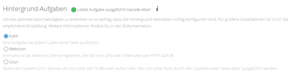 Hintergrundaufgaben per Standard via AJAX
