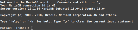 MariaDB - Eingabeaufforderung