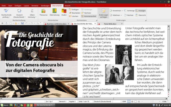 Die Textverarbeitung TextMaker 2018 ist in SoftMaker Office 2018 enthalten