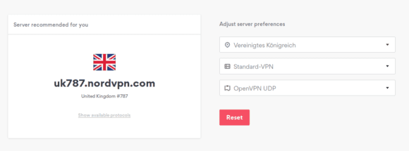 Server bei NordVPN sind nummeriert