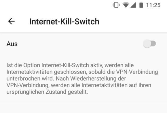 VPN Internet Kill Switch