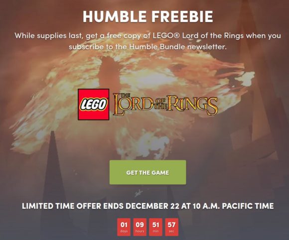 Humble Bundle: LEGO® The Lord of the Rings kostenlos