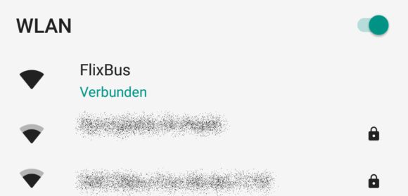 Flixbus WLAN ungeschützt