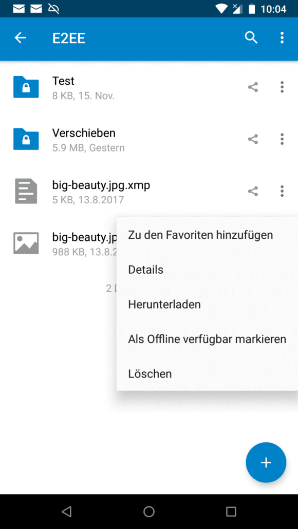 Kann in der Android App nicht verschieben