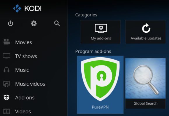 PureVPN-Addon für Kodi