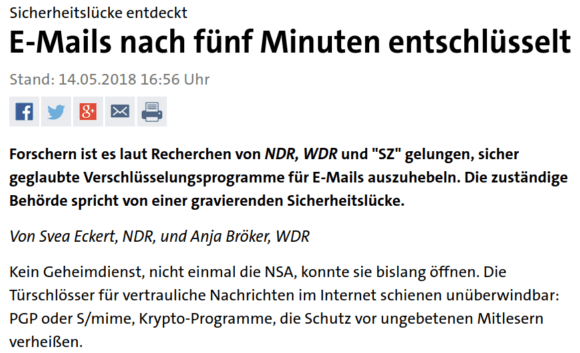 E-Mail entschlüsselt