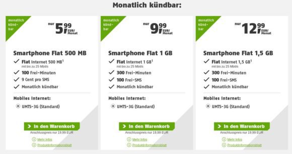 1 GByte für 9,99 ist schon teuer