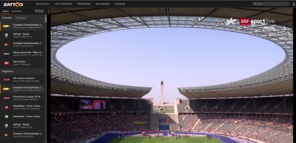 Fußball WM 2018: Über 200 kostenlose Programme bietet Zattoo in der Schweiz