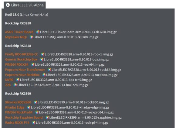 LibreELEC für Rockchip