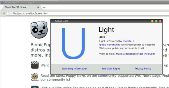 Light ist der Browser der Wahl