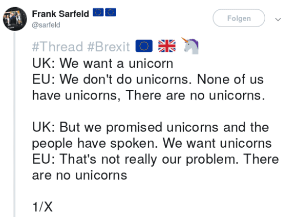 Brexit: We want unicorns!
