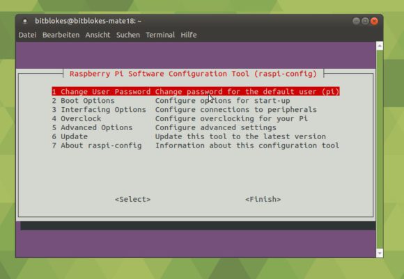 raspi-config für Ubuntu MATE 18.04