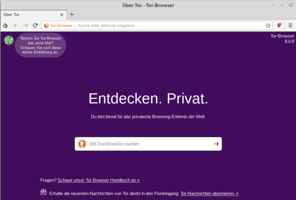 Tor Browser 8.0.8 ist in Tails 3.13.1 enthalten