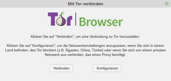 Tor Browser konfigurieren