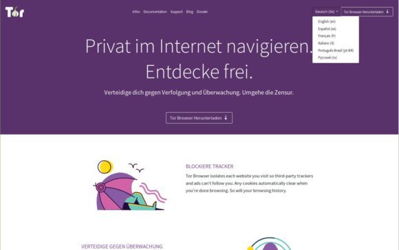 TorProject.org hat eine neue Website - auch auf Deutsch!