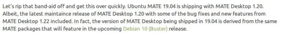 Ubuntu MATE 19.04 wird MATE 1.20 ausliefern