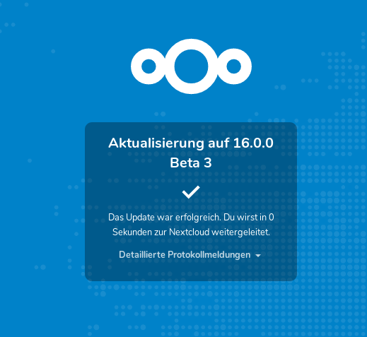 Nextcloud 16 Beta 3 - ich schau Dich vielleicht morgen an ...