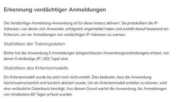 Verdächtige Anmeldungen