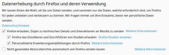 Firefox-Update via Studien eingespielt