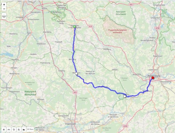 Mit dwMap eine Route planen - gute Alternative zu Google Maps auf dem Fahrrad