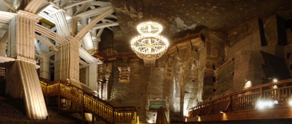 Die zweitgrößte Kammer im Salzbergwerk bei Wieliczka 