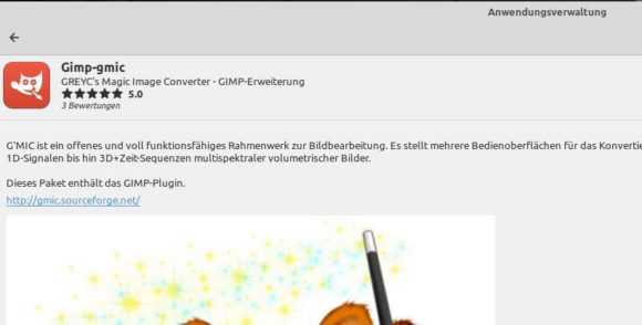 G'MIC gibt es natürlich auch für Linux Mint 19.2