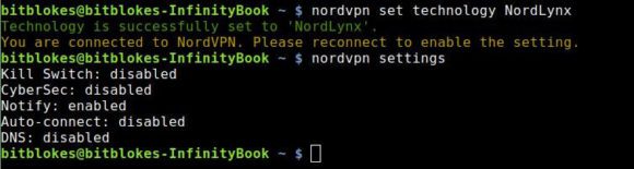 Dank NordLynx gibt es WireGuard-Unterstützung