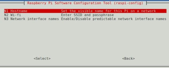 Hostname via raspi-config einrichten