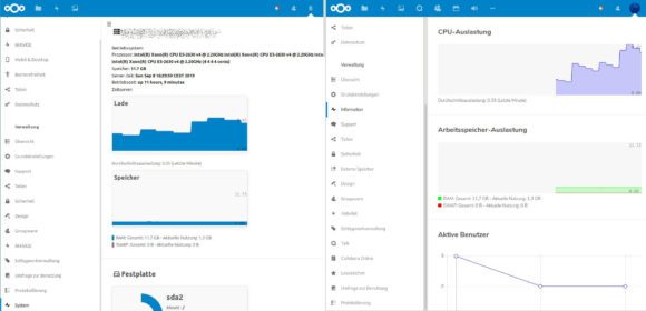 Nextcloud 17 bietet viel mehr Informationen