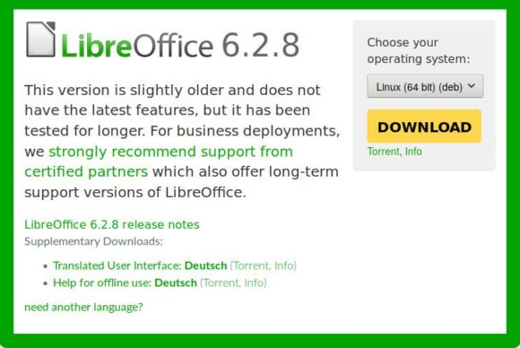 LibreOffice 6.2.8 ist da