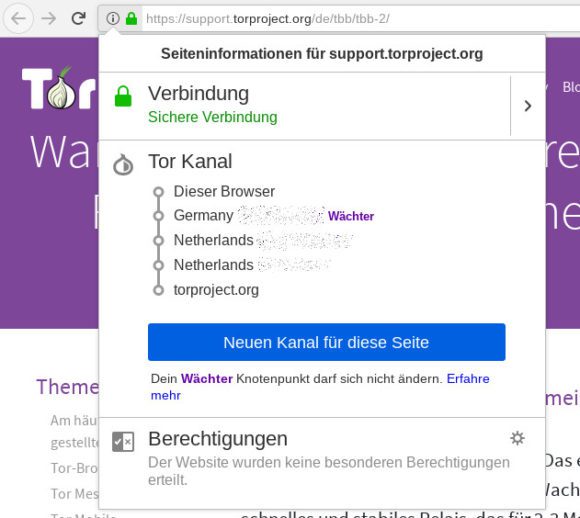 Bei Tor Browser 9.0 ist Tor besser integriert