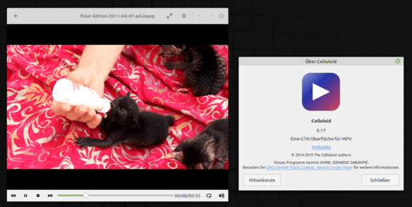 Celluloid is ab sofort Standard bei Linux Mint 19.3