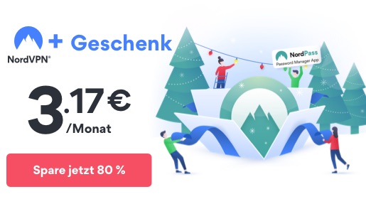 Weihnachtsgeschenk von NordVPN