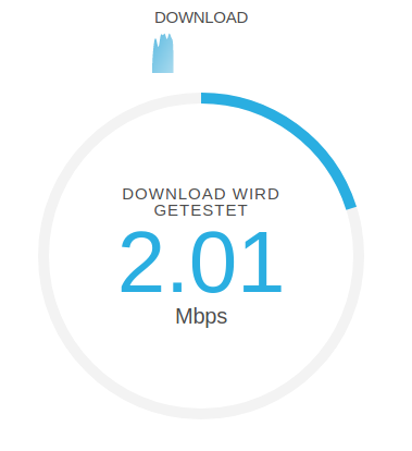 Mein Download-Speed ist auf 2 Mbit/s begrenzt