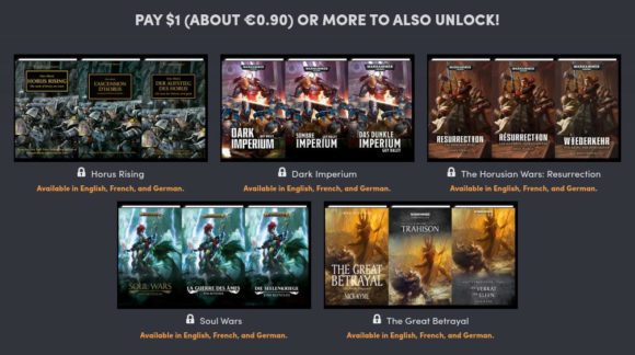 5x E-Book aus dem Warhammer-Universum