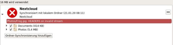 Ein Fehler bei der Synchronisation ... aber warum?