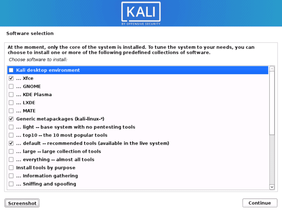 Kali Linux 2020.1 – Standard-Installation (Quelle: kali.org)