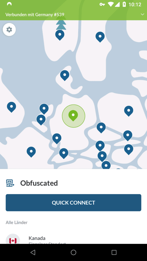 Mit den verschleierten Servern (obfuscated) von NordVPN umgehst Du VPN-Sperren
