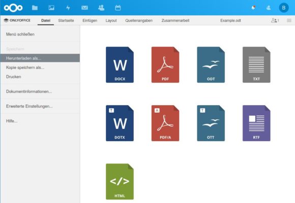 ONLYOFFICE läuft auf dem Nextcloud Hub