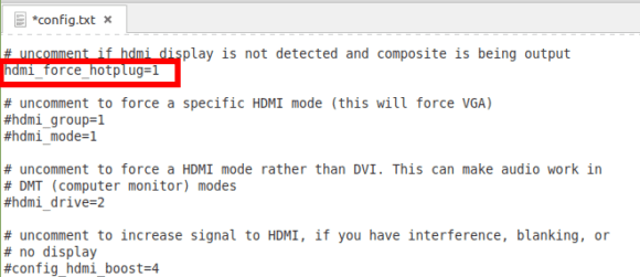 Raspberry Pi 4 headless: HDMI hotplug on, damit es mit Sense HAT funktioniert