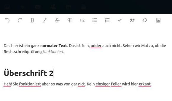 LanguageTool funktioniert im Text-Editor der Nextcloud