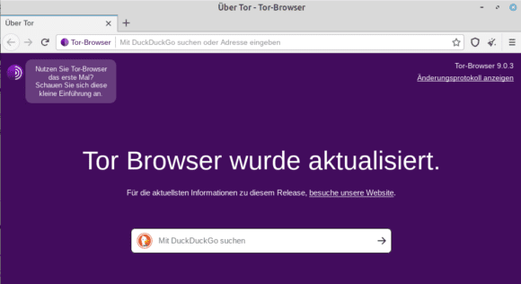 Tor Browser 9.0.3 gibt es wie immer auch für Linux und auf Deutsch