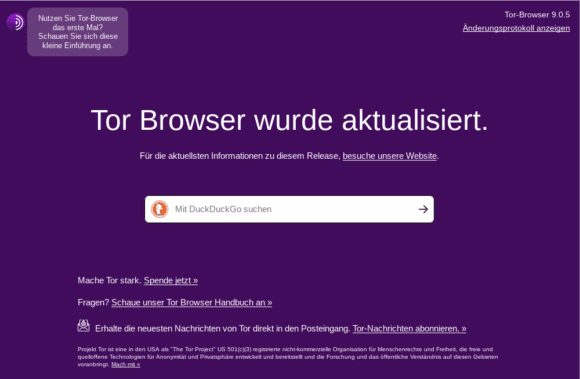 Tor Browser 9.0.5 ist verfügbar